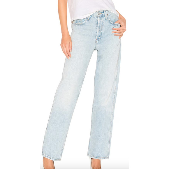 RE/DONE Originals Low Slung Rigid Jeans in Light 04 Sz 29 - Picture 4 of 15